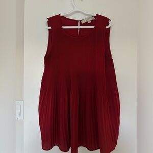Ann Taylor LOFT Petites Pleated Top XS